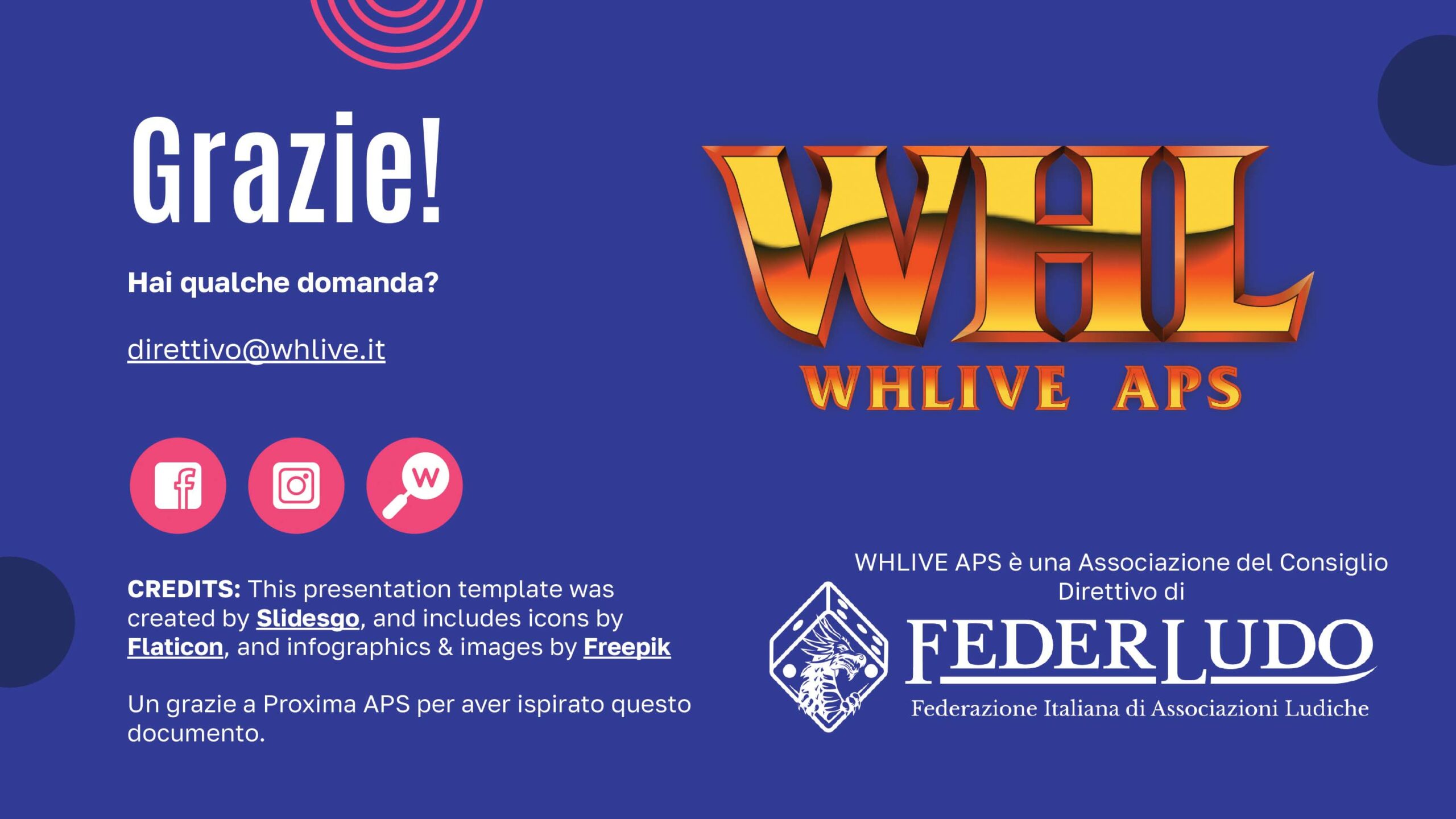 Whlive Elezioni Consiglio Direttivo 2527